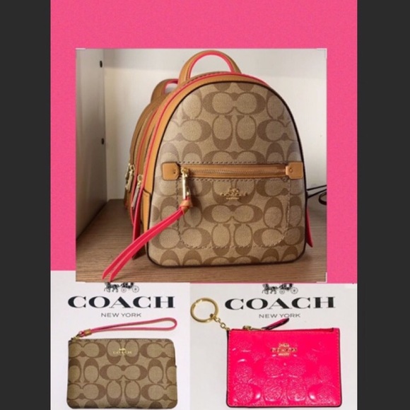 andi backpack in signature canvas